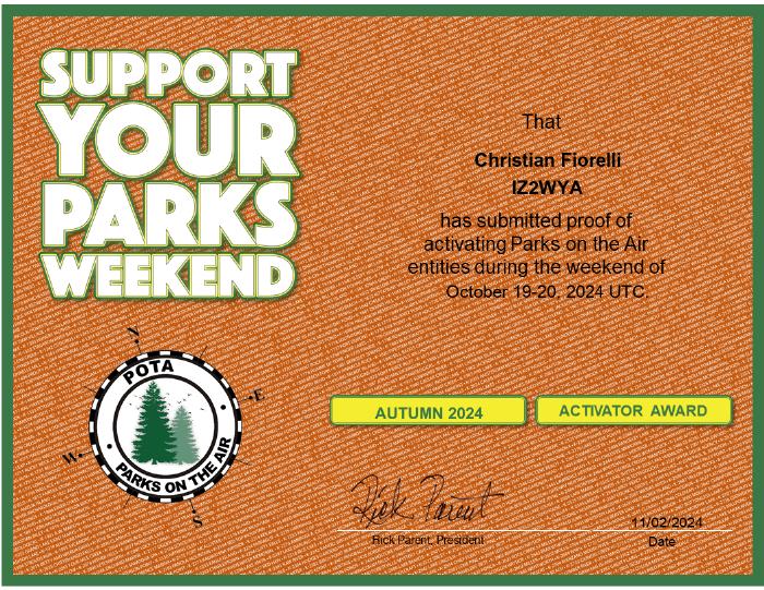 Support Your Parks Activator