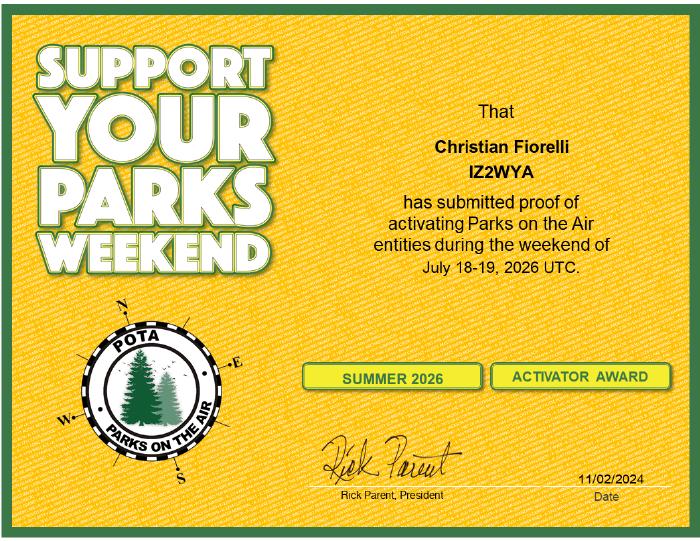 Support Your Parks Activator 1